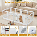 Six-Panel Clear Pet Playpen with Locking Door – view 9