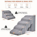 Two-Piece Foam Pet Stair Set with Three and Five Tiers – view 4