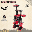 178 cm Gothic Cat Tower with Condo and Hammocks – view 4