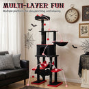 178 cm Gothic Cat Tower with Condo and Hammocks – view 6