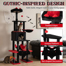 178 cm Gothic Cat Tower with Condo and Hammocks – view 9