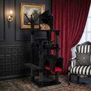 153 cm Gothic Cat Tower with Castle Condo and Coffin Bed – view 1