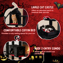 153 cm Gothic Cat Tower with Castle Condo and Coffin Bed – view 9