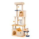 159 cm Cat Tower with Two Condos and Fish-Shaped Platforms – view 3