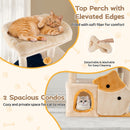 159 cm Cat Tower with Two Condos and Fish-Shaped Platforms – view 7