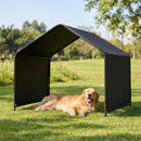 128 cm Outdoor Pet Shade Shelter – Black view 1