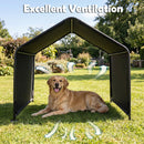 128 cm Outdoor Pet Shade Shelter – Black view 7