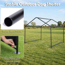 128 cm Outdoor Pet Shade Shelter – Black view 8