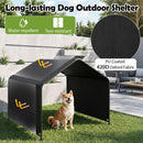 128 cm Outdoor Pet Shade Shelter – Black view 9