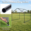 128 cm Outdoor Pet Shade Shelter – Grey view 7