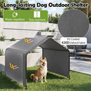 128 cm Outdoor Pet Shade Shelter – Grey view 8