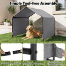 128 cm Outdoor Pet Shade Shelter – Grey view 9