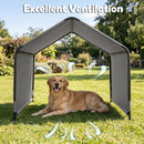 128 cm Outdoor Pet Shade Shelter – Grey view 10