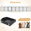 480 × 81 cm Eight-Panel Folding Metal Pet Gate – view 4
