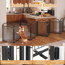 480 × 81 cm Eight-Panel Folding Metal Pet Gate – view 7