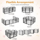 480 × 81 cm Eight-Panel Folding Metal Pet Gate – view 8