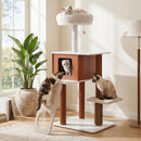 130 cm Cat Tower with Condo and Scratching Ramp – view 1