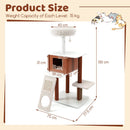 130 cm Cat Tower with Condo and Scratching Ramp – view 5
