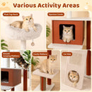 130 cm Cat Tower with Condo and Scratching Ramp – view 7