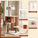 130 cm Cat Tower with Condo and Scratching Ramp – view 10