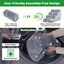 Star-Pattern Foam Pet Steps with Washable Cover – Grey / 4-Tier view 7