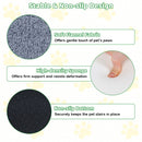 Star-Pattern Foam Pet Steps with Washable Cover – Grey / 4-Tier view 10