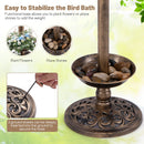 Solar Lotus Bird Bath with Planter and LED Lamp – 16304 – image 6