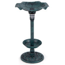Solar Lotus Bird Bath with Planter and LED Lamp – 18596 – image 3