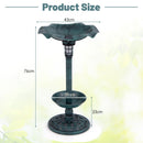 Solar Lotus Bird Bath with Planter and LED Lamp – 18596 – image 5