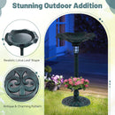 Solar Lotus Bird Bath with Planter and LED Lamp – 18596 – image 10