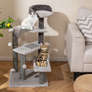 93 cm Cat Tower with Stepped Platforms and Scratching Mats – view 1