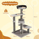 93 cm Cat Tower with Stepped Platforms and Scratching Mats – view 5