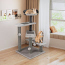 93 cm Cat Tower with Stepped Platforms and Scratching Mats – view 6