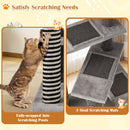 93 cm Cat Tower with Stepped Platforms and Scratching Mats – view 11