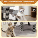 93 cm Cat Tower with Stepped Platforms and Scratching Mats – view 12