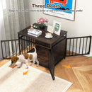 80 cm Furniture-Style Dog Crate with Three Doors – view 7