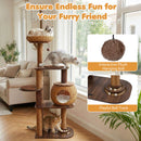 151 cm Woven Cat Tower with Condo and Top Basket – view 8