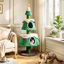 156 cm Festive Cat Tower with Two Large Condos – view 1