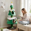 156 cm Festive Cat Tower with Two Large Condos – view 6