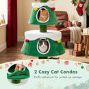 156 cm Festive Cat Tower with Two Large Condos – view 8
