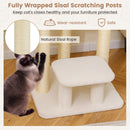 Small cat tree with comfy plush top perch and fully wrapped sisal scratching posts for indoor cats, ideal for play and.