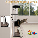 155 cm Black and White Cat Tower with Condo – view 10