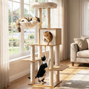 148 cm Cat Tree with Condo, Basket and Padded Perch – view 1