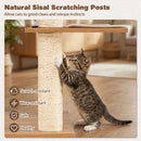 148 cm Cat Tree with Condo, Basket and Padded Perch – view 8
