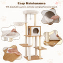 148 cm Cat Tree with Condo, Basket and Padded Perch – view 11