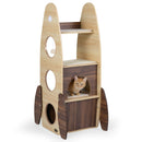 120 cm Rocket-Shaped Cat Tower with Two-Tier Condo – view 2