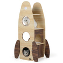 120 cm Rocket-Shaped Cat Tower with Two-Tier Condo – view 3