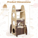 120 cm Rocket-Shaped Cat Tower with Two-Tier Condo – view 4