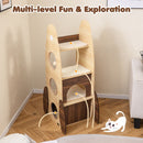 120 cm Rocket-Shaped Cat Tower with Two-Tier Condo – view 6