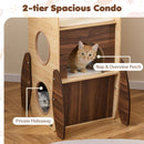 120 cm Rocket-Shaped Cat Tower with Two-Tier Condo – view 8